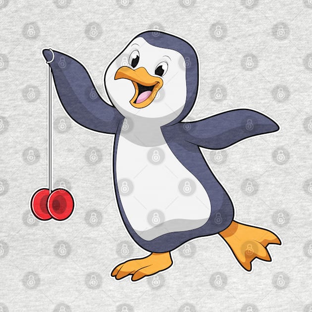 Penguin with Yo-Yo by Markus Schnabel